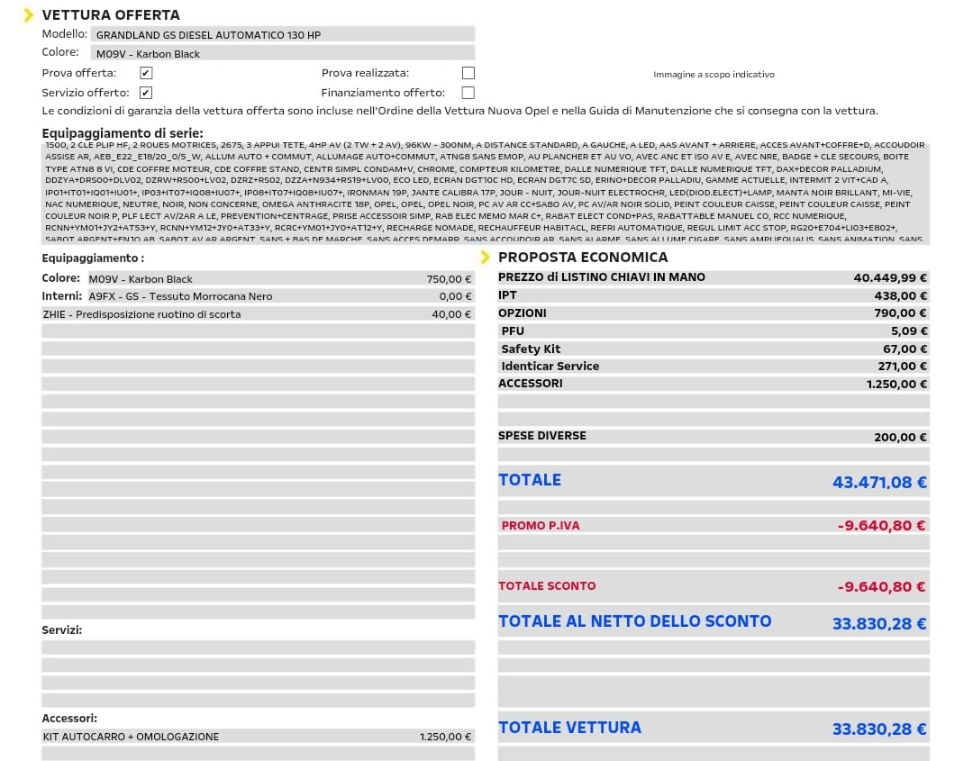 GRANDLAND GS DIESEL AUTOMATICO 130 HP AUTOCARRO