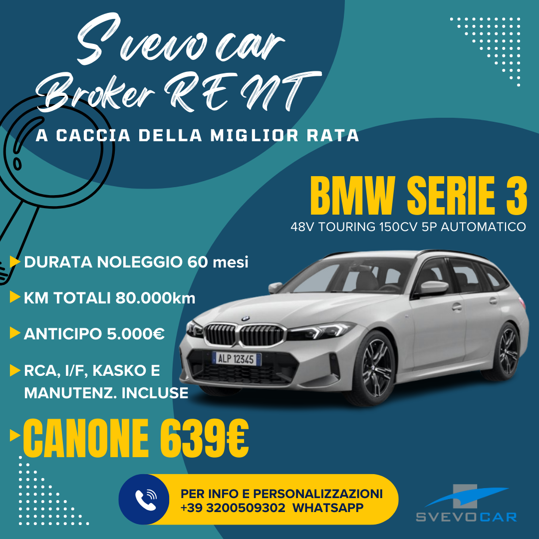 BMW SERIE3 TOURING NOLEGGIO LUNGO TERMINE